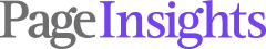 Logo of Page Insights with 'Page' in gray and 'Insights' in purple.