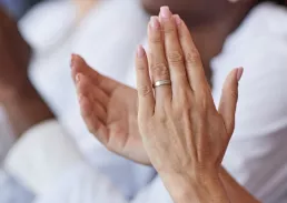 image of hands claping