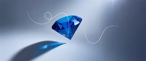 image of floating diamond