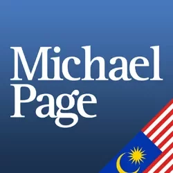 Logo of Michael Page with a Malaysian flag in the corner.