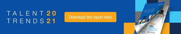 Talent Trends 2021 CTA banner to download report
